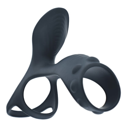 Shots LEVELZ Vibrating Silicone Cock & Ball Ring with Shaft Loop