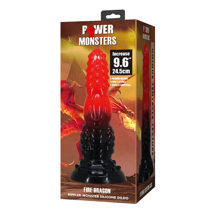 Power Monsters Fire Dragon Rippled Dildo