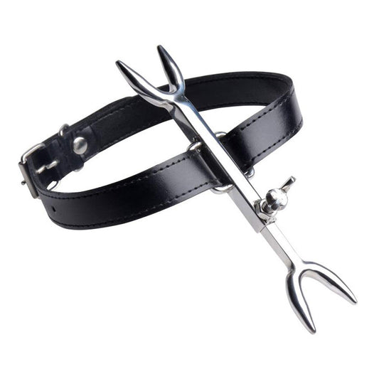 Triune Stainless Steel Heretic's Fork With Leather Strap